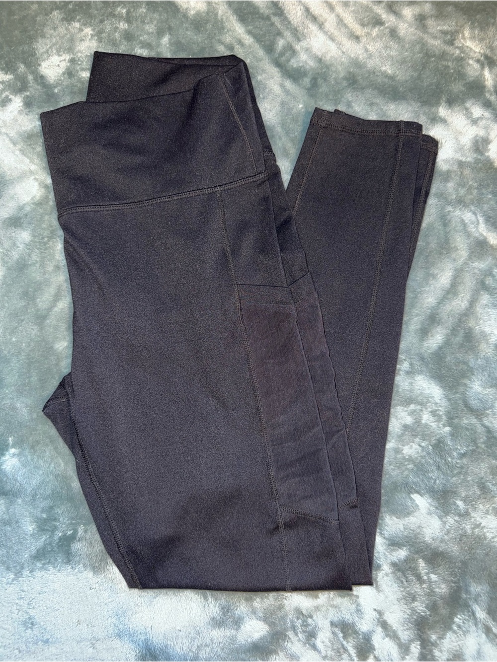 Fabletics Powerhold Black High-Waist Leggings with Side Pockets